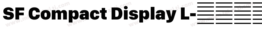 SF Compact Display L字体转换